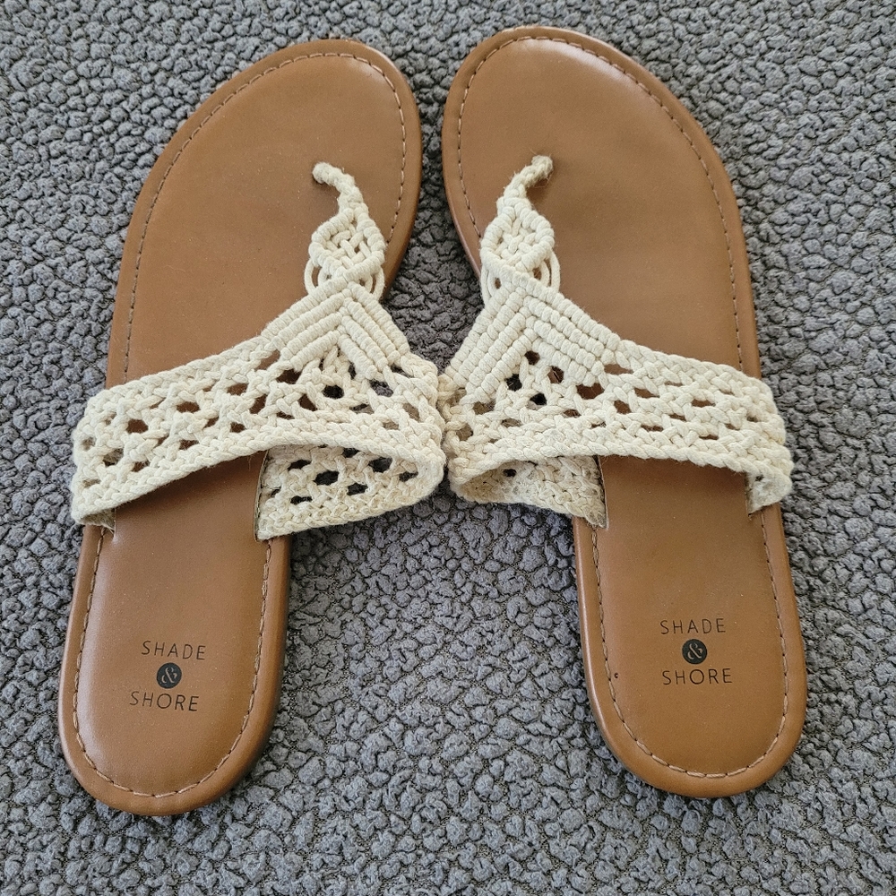 Shade & Shore Crocheted Sandals